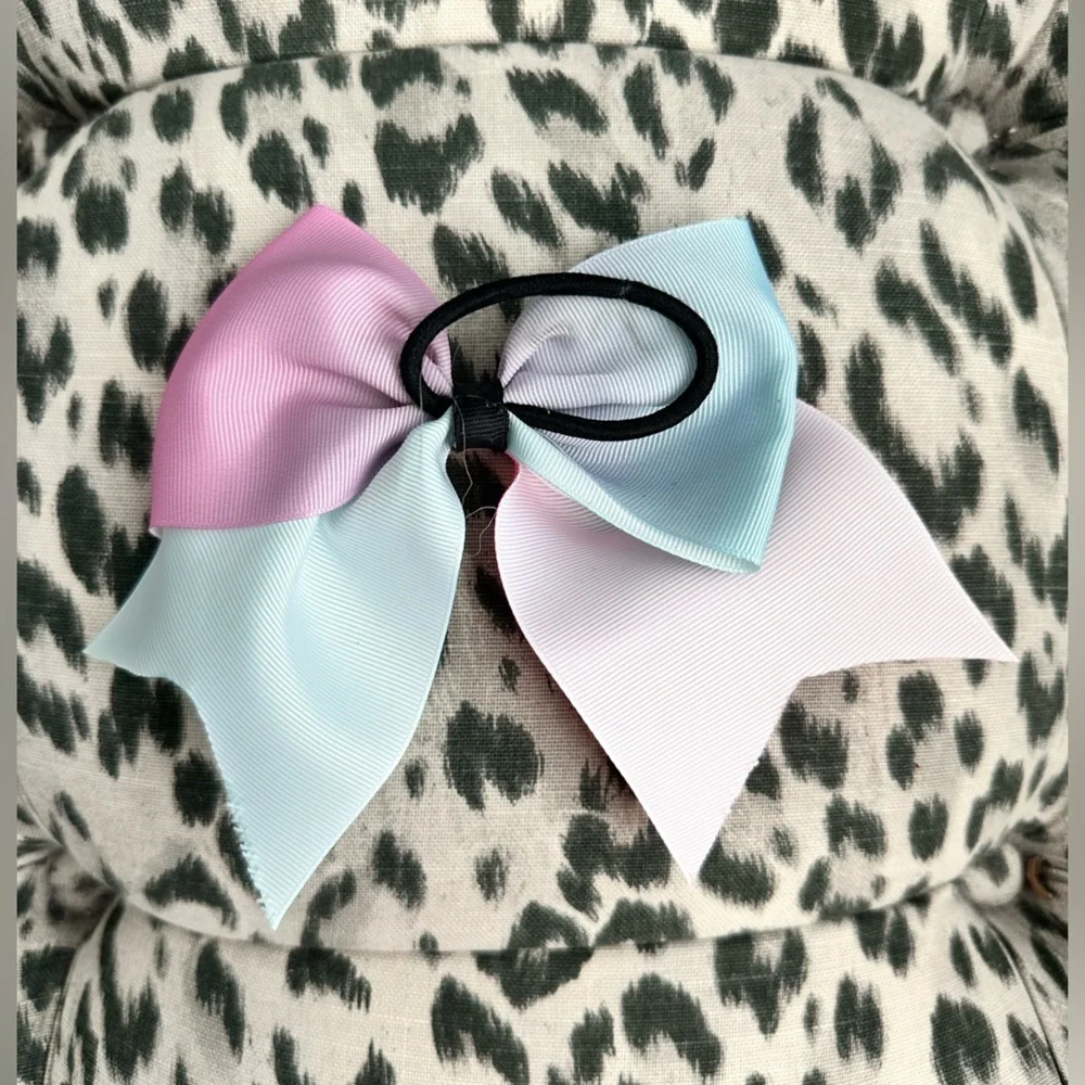 Cotton Candy Cheerleading Bow